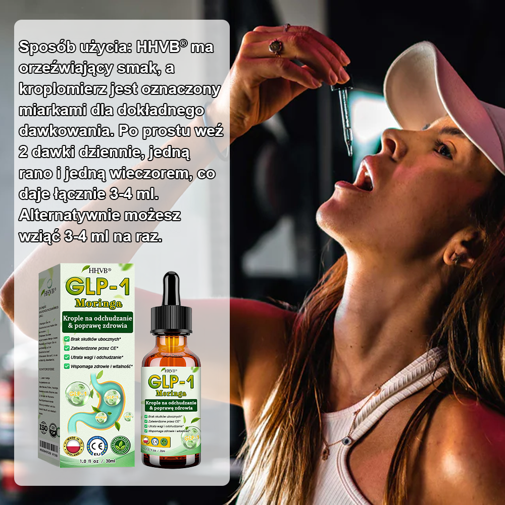 👑 Polecane przez Klinikę Mayo | Oficjalny sklep | HHVB® Krople odchudzające i wspomagające zdrowie GLP-1 z moringą 🔥 (Produkt spalający tłuszcz klasy spożywczej – opracowany przez Towarzystwo Badań nad Otyłością)